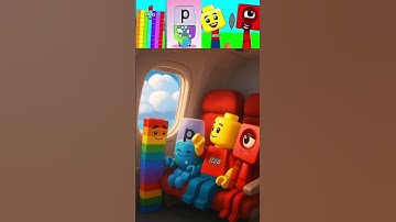 Sprunki-OC Blockie 72 X Alphabet P X Lego X Number Block 1 are traveling in Airplane #sprunki