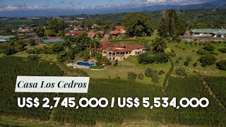 The Cedars Residence – Luxurious Coffee Estate for Sale in the Mountains of Alajuela Resimi