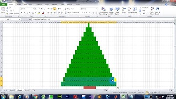 Christmas tree || Cách làm cây thông Noel bằng excel