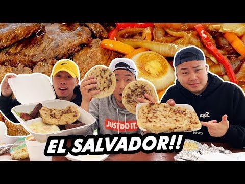 is-salvadoran-different-from-mexican-food?-pupusa-buffet!-|-fung-bros