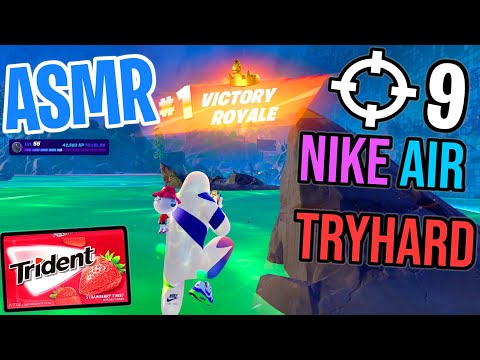 ASMR Gaming 😴 Fortnite Nike Air Tryhard! Relaxing Gum Chewing 🎮🎧 Controller Sounds + Whispering 💤