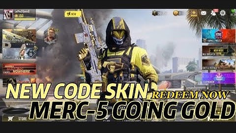 *New* Working Redeem Code in CODM 2022 | September Code | Merc-5 Going Gold Character