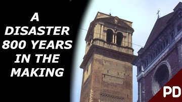 800 jaar oude toren stort binnen enkele seconden in: de ramp met de Pavia Civic Tower