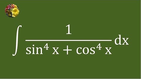 3rd method to evaluate the indefinite integral using basic techniques (Mis-2618AA)