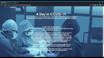 COVID AID Website using HTML