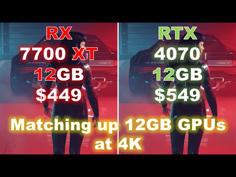 RX 7700 XT vs RTX 4070 | Matching up Current Gen 12GB GPU at 4K