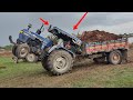 Eicher 551 Tractor hard work with Trali in wet lant mass Driving and Heavy driver