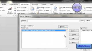 Reference3.Citations &Bibliography,Insert Citation,Manage Sources,Style,Biblography In Hindi / Urdu