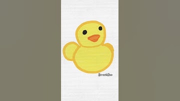 Easy Duck Drawing Satisfying Art  #colour #art #coloring #ytshorts #drawing