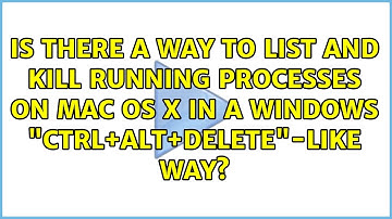 Is there a way to list and kill running processes on Mac OS X in a Windows...