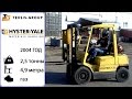 Вилочный погрузчик Hyster 2.5XM обзор в движении