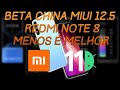 ANÁLISE DA MIUI 12 5 BETA CHINA REDMI NOTE 8