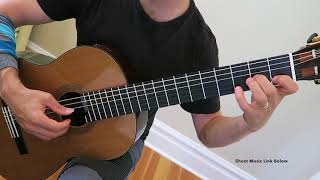 Video thumbnail of "Sicilienne by Matteo Carcassi - Easy Classical Guitar (Prep)"