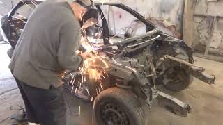 Mitsubishi Lancer 9. Body repair. Part 1. Кузовной ремонт.