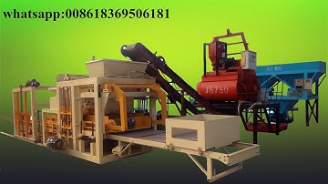 QT10-15 hydraulic massive brick/cement block machine production line 008618369506181