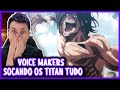 REACT TITÃ DE SOCAGEM - Socão nos Titãs (Paródia Redublagem) | Voice Makers