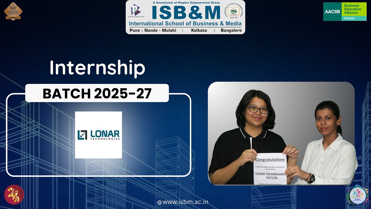 Объявление о стажировке - LONAR TECHNOLOGIES I Batch 2025-27