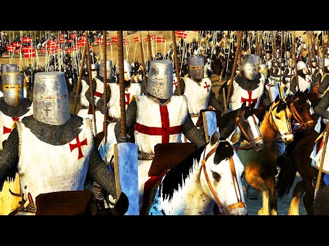 5 000 Крестоносцев VS 20 000 Африканцев - Medieval Cinematic Battle