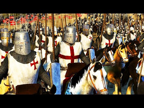 Видео: 5 000 Крестоносцев VS 20 000 Африканцев - Medieval Cinematic Battle