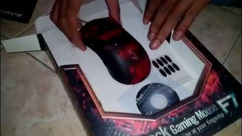 UNBOXING MOUSE MACRO A4 TECH X7 F7