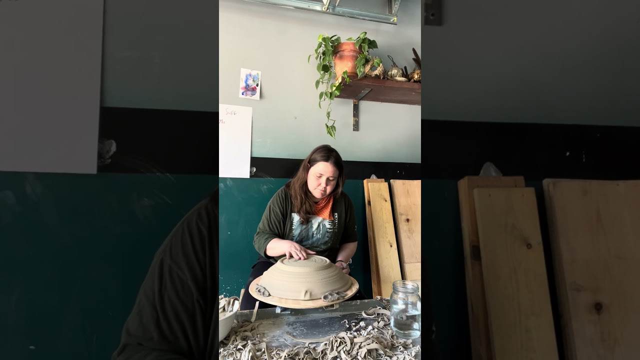 Trimming a platter 