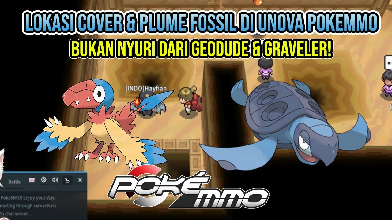 PokeMMO Cover & Plume Fossil Location Archen - YouTube