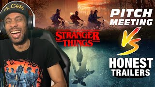 Stranger Things: Pitch Meeting Vs Honest Trailers (Reaction)