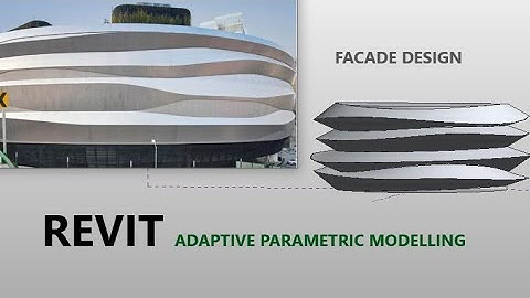 Revit Adaptive Parametric Modelling  (FACADE DESIGN - WAVES)