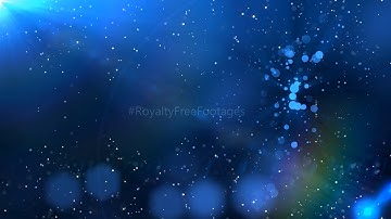 Blue moving background video | Sparkling particles on blue motion background | Royalty Free Footages