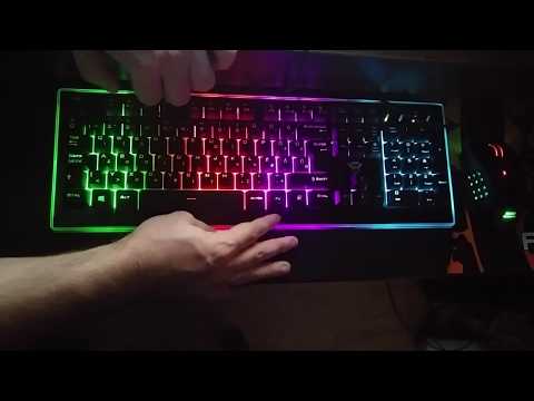Trust gxt 860 thura keyboard lighting test