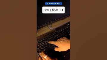 📑Accidentally closed a tab? Press Ctrl + Shift + T to reopen it instantly! #PocartHacks #oldtabs
