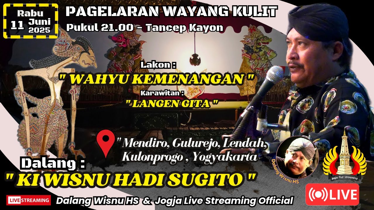 🔴[LIVE] KI WISNU HADI SUGITO // LAKON : WAHYU KEMENANGAN // MENDORO GULUREJO LENDAH KULONPROGO