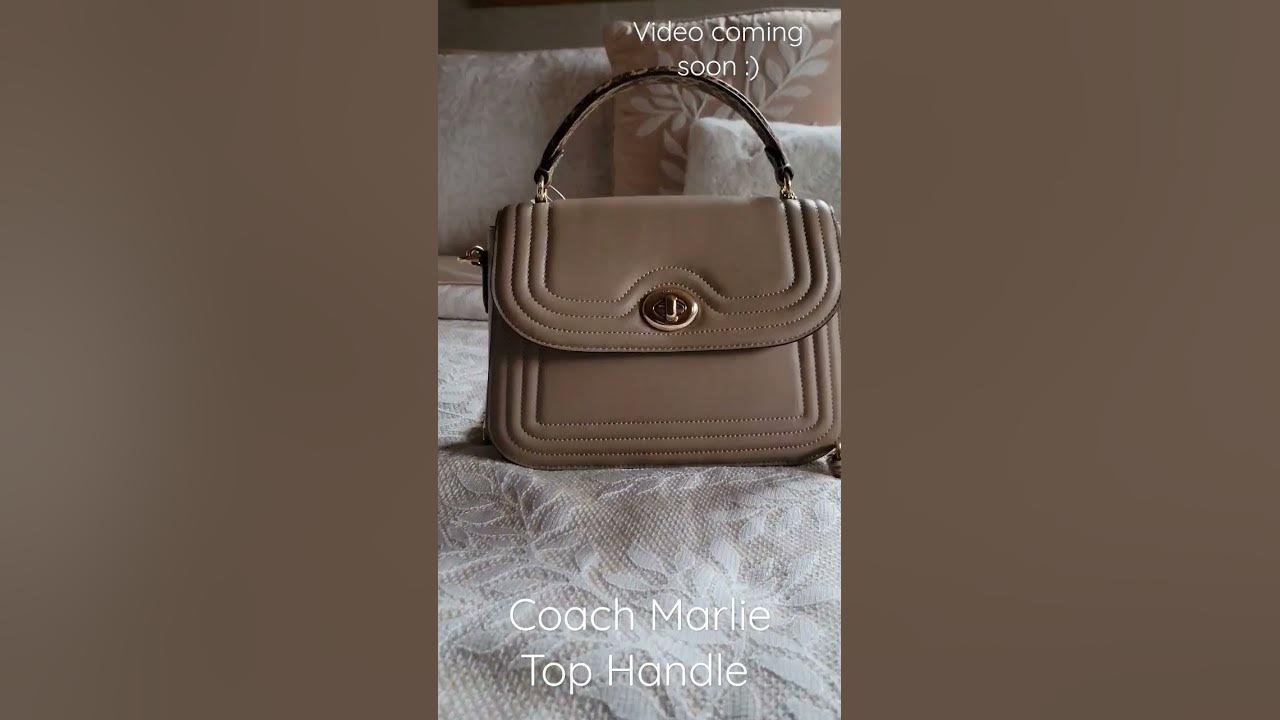 Coach Marlie Top Handle Satchel With Border Quilting