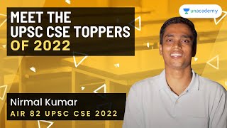 AIR 82 Nirmal Kumar UPSC CSE 2022 | Anthropology Optional | 5th Attempt | Meet the UPSC Toppers