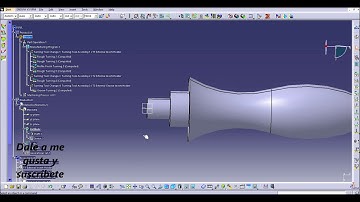 Catia V5. CNC Lathe machining tutorial