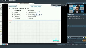 AIATS Test 04 Code A For Class XII Studying BOTANY Med 2018 Q96 to 100