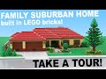 LEGO Family Suburban Home Custom Build MOC