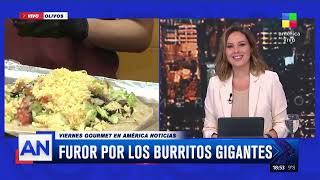 VIRAL: furor en las redes sociales por los burritos gigantes en CABA