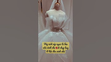 Váy trắng cúp ngực tà bèo, tùng kim sa ánh 7 màu💕💕-Xưởng Đại Đồng #Bridal#VáyCưới#CôDâu#Shorts