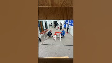 Our first note scored! - Linear Shooter Prototype #robotics #robot #technology #FRC6328 #crescendo