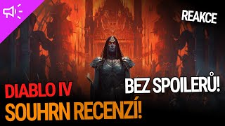 Souhrn recenzí na Diablo! BEZ SPOILERŮ! - Reakce Diablo IV #diablo4