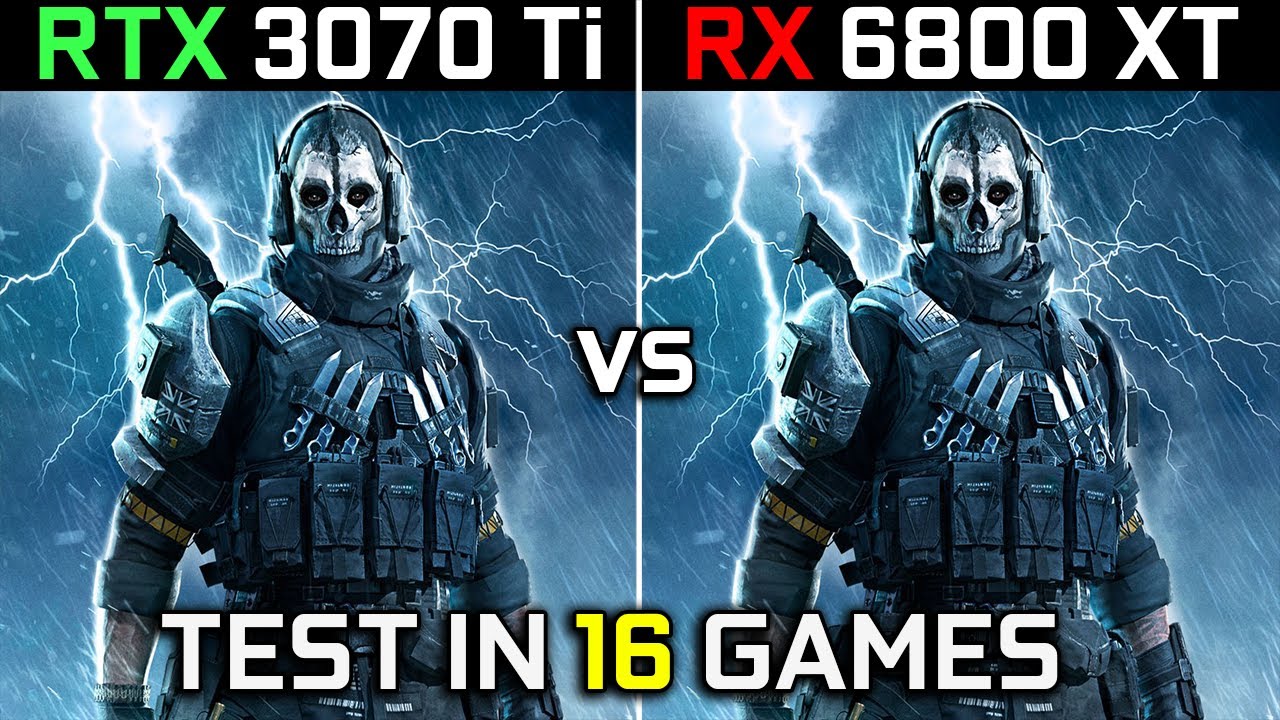 RTX 3070 Ti vs RX 6800 XT, Test in 13 Games