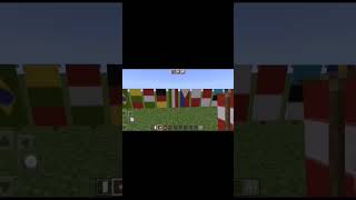 How to make the the flag of Austria in Minecraft #austria #flags #shorts #minecraft #minecraftshorts