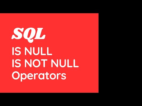 Video: Gibt es einen NOT LIKE-Operator in SQL?