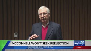 Sen. Mitch McConnell won't seek reelection in 2026, ending long tenure as Republican power broker