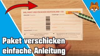Paket Verschicken Paketschein Ausfullen Anleitung Youtube