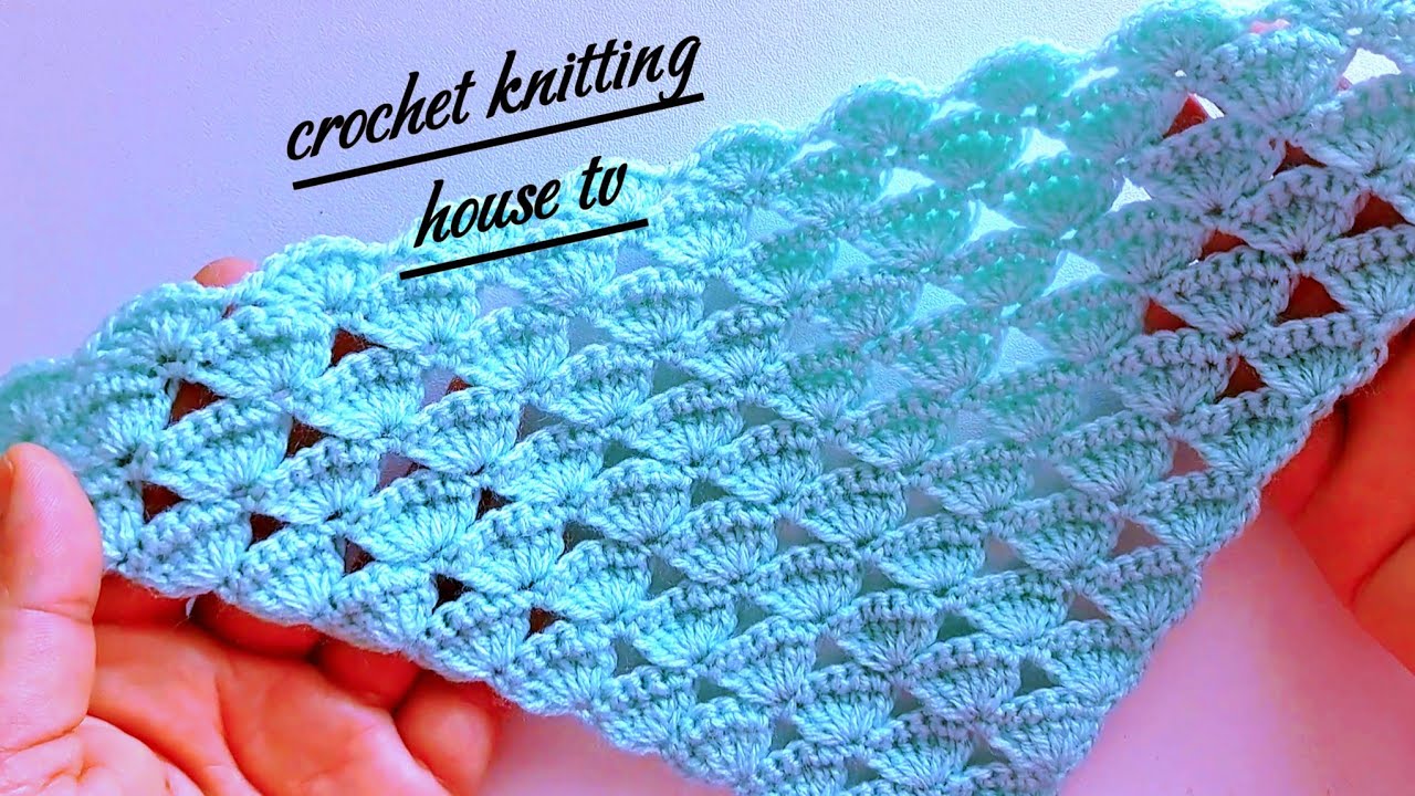 Crochet châle triangle élégant pour débutants étape par étape 💞 châle au crochet facile 
