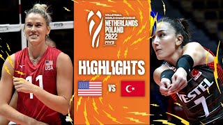 🇺🇸 USA vs. 🇹🇷 TÜR - Highlights Phase 2| Women's World Championship 2022