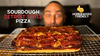 Sourdough Detroit style pizza