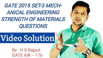 GATE 2015 (ME SET-3) SOM Question